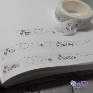 Be Kind, Be Awesome, Be Humble, Be Grateful, Be You Washi Tape | 15mm