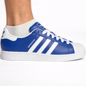Adidas Originals Men's Blue Superstar II Sneakers, JI0145 (No Box)