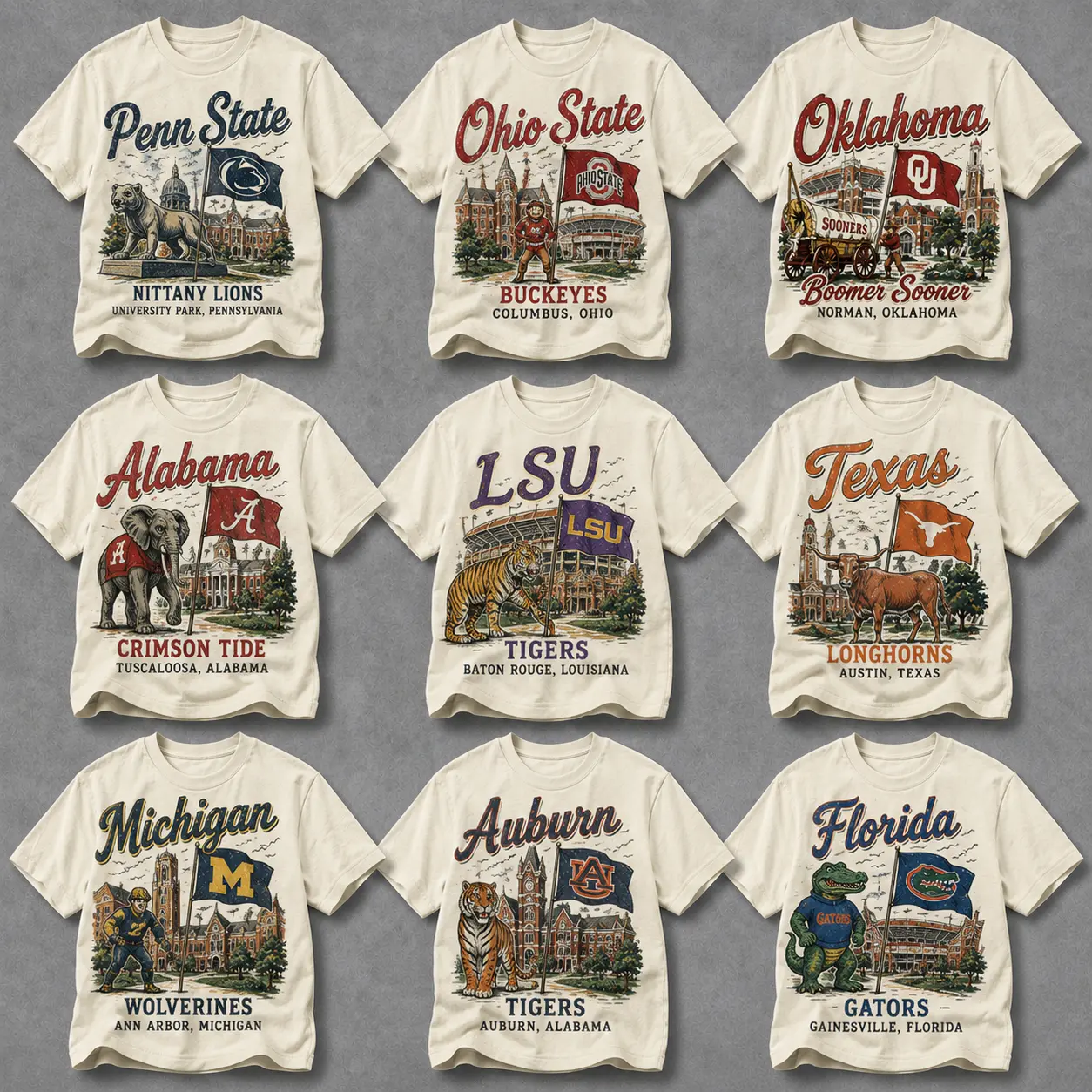 Retro College Stadium T-Shirt, Vintage Football Mascot Graphic Tee, Distressed University Fan Shirt, Classic Campus Spirit Apparel, Alumni Pride Gift for Men Women, Everyday Wear
