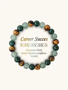 Tiger Eye & Citrine Beaded Bracelet, Fashionable Jewelry for Women & Men, Trendy All-match & Exquisite Jewelry for Birthday Gift, Bead Bracelets