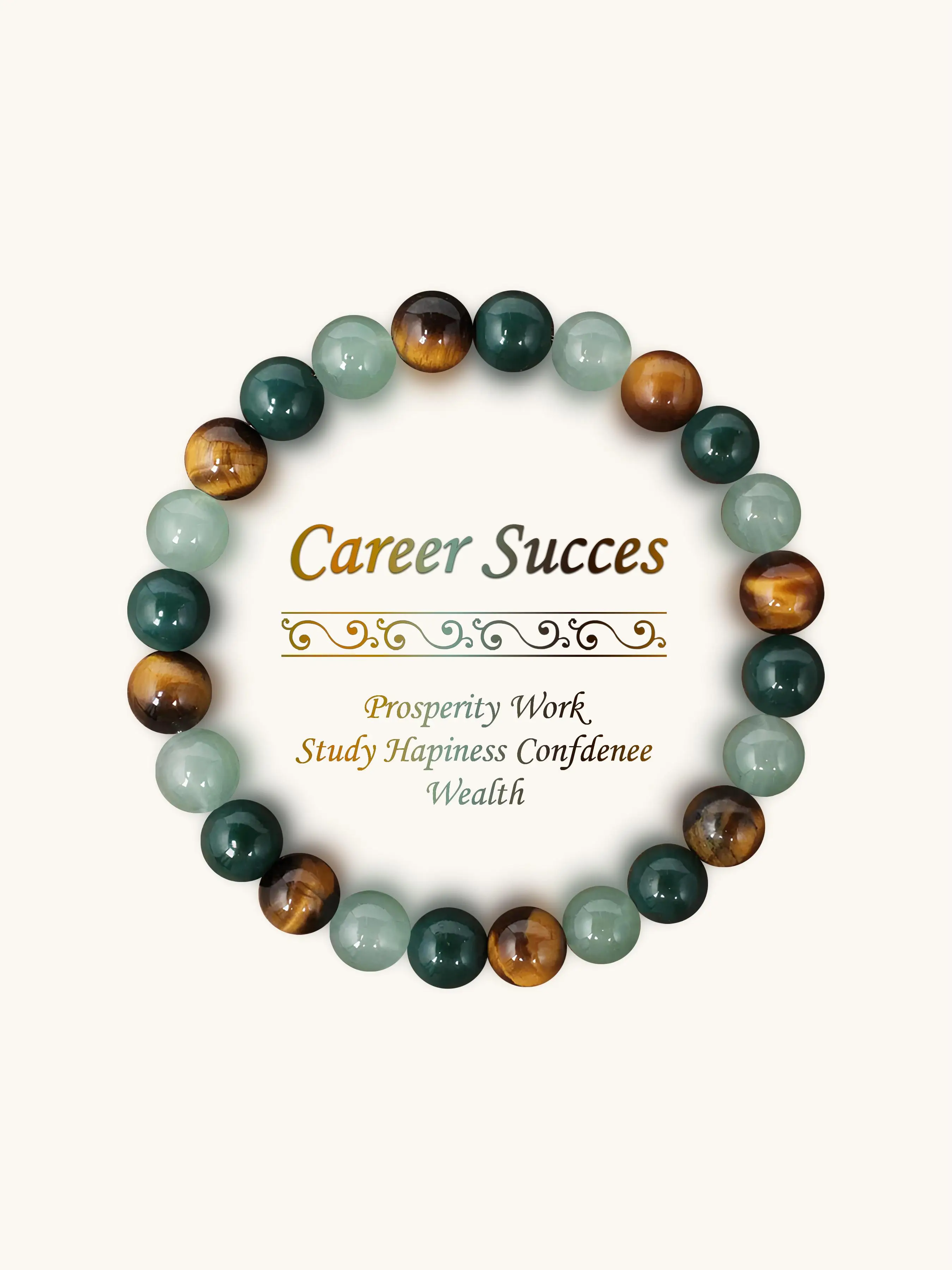 Tiger Eye & Citrine Beaded Bracelet, Fashionable Jewelry for Women & Men, Trendy All-match & Exquisite Jewelry for Birthday Gift