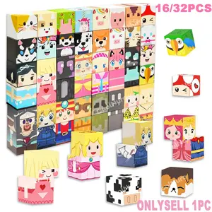 Magnetic Building Blocks with Animal and Human Themes - Creative Magnetic Blocks, STEM Educational Toys, Family Interactive Games, Children's Learning Puzzle Toys, Suitable for Boys and Girls Halloween and Christmas Ideal Gifts