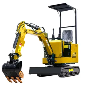 Mini Excavator Machine 13.5HP EPA Engine Small Crawler Excavator for Construction Works Farms Roads Parks Orchards Garden Random Color Hydraulic Mini Excavator