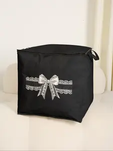 Butterfly Print Blanket Storage Bag, Space Saving Bag, Cute and Practical Kids Bedding Organizer, Durable Material with Handle, Storage Carrying Bag, Perfect for Home Use