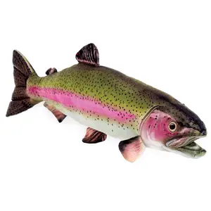 Real Planet™ Green Rainbow Trout Realistic Plush Stuffed Animal