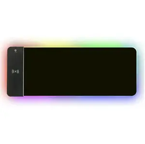 Gaming Mouse Pad with Magnetic Wireless Charging, RGB Black Mousepad Desk Mat with 15W Fast Charger, Waterproof Laptop Writing for Office, Home, Gaming Desktop Accessory shopblackfriday Christmas