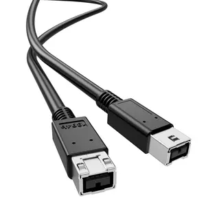 FireWire 800 IEEE 1394b 9pin to 9pin Cable, FireWire 800 (M/M) Male to Male Cord, Triple-Shielded 2FT, 9-9 Cord for PC, Digital Cameras MacBook Pro, Mac mini, Audio Device