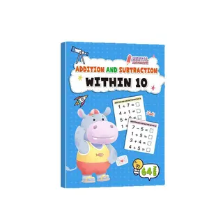 Kindergarten Math Addition Subtraction Workbook, 10-100 Number Practice Book, Early Learning Calculation Exercise Sheet