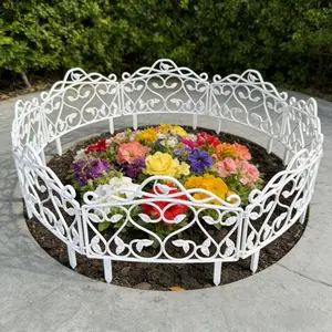 10-piece 2026 New Style Garden Fence Decorative Fencing for Outdoor Lawns and Flower Beds, Plastic Ground-Insertable Gardening Fencing, Plant Trellis, and Farmland Fencing