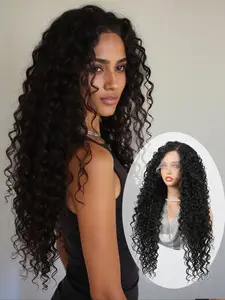 Women's Synthetic Wig, Natural-Looking Hairline, Extra-Long Wavey Style, Synthetic Wavy Hair, Perfect for Halloween & Christmas Gifts, Daily Wear, Party Wig, Synthetic Fiber Wig