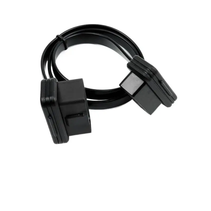 Car Fault Diagnosis Instrument OBD2 Connector Cable 16-Pin 8-Core OBD Male to Female Flat One-to-One Extension Cable