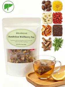 Premium Dandelion Goji Herbal Tea, 12 Tea Bags Natural Kidney Liver Detox Immune Support Wellness Tea