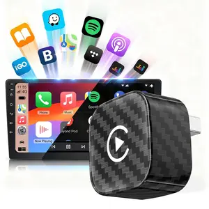 2026 Upgraded Wireless Carplay Adapter Mini Size USB Type C Plug and Play for iOS Android 10+ Devices Compact Versatile Car Connectivity Solution