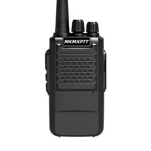 MKMXPTT portable UHF analog two-way walkie talkie with dust-proof and durable design, supports Type-C charging, and has a 15 day long standby time
