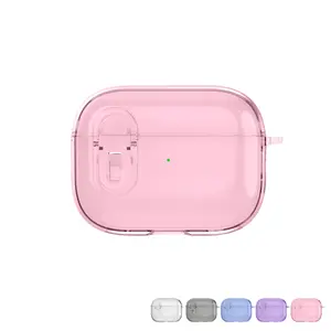 Case with Lock Buckle For AirPods Pro 3 Clear Case, Military-Grade Shockproof, Soft TPU Highly Transparent Anti-Yellowing Earbuds Cover For Airpods 4/3/2/1 Pro 2/1
