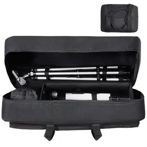 【FathersDayGift】VEVOR Telescope Case, 30", Telescope Storage Bag with Fixed Buckles, Multi-Pocket & Detachable Divider, Shock-Absorbent Telescope Travel Carrying Case for Optical Tube & Tripod, Counterweight Pocket