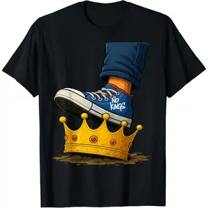 No Kings Shoe On Crown T-Shirt