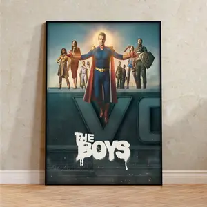 The Boys Unframe Poster, Inspired Superhero Wall Art, TV Show Print, Aesthetic Room Decor Gift