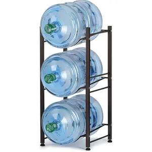 3 Tier 5 Gallon Water Bottle Rack Metal Bottle Storage Rack for Living Room Office Christmas Gift KOL Kitchen Utensils Bottled Organizer Storage