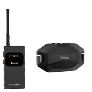 Tayogo Stream Swim Comobo T6 Transmitter + Rock PRO Waterproof Bone Conduction Headphones Swim Coach Communicator