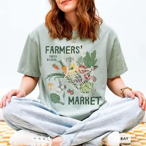 Comfort Colors Tomato Girl Summer TShirt: Farmers Market Tee, Gift for Her