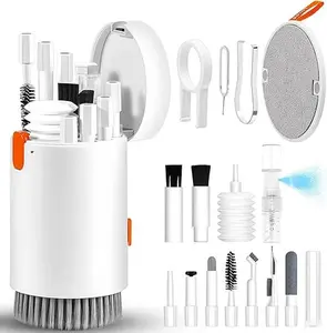 20 in 1 Multifunctional Cleaner Kit for Electronic Devices,Keyboard Cleaning, Headphones,Phones, Tablet, Computer, PC Monitor, TV Camera Lens,Retractable Big Brush
