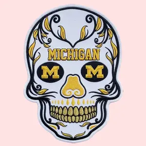 Michigan University Sports Patch – Embroidered Team Logo Jacket Hat Bag