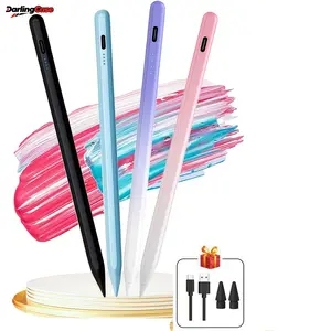 DarlingCase Stylus Pen for iPad 9th & 10th Generation with Type-C Fast Charging & Palm Rejection - Active Pencil Compatible with iPad (2018-2025) Including iPad 6-10, Air 3/4/5, Mini 5/6, Pro 11/12.9 (Black)