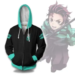 Pemagear Tanjiro Kamado KNY Clothes Anime 3D All Over Print Hoodie