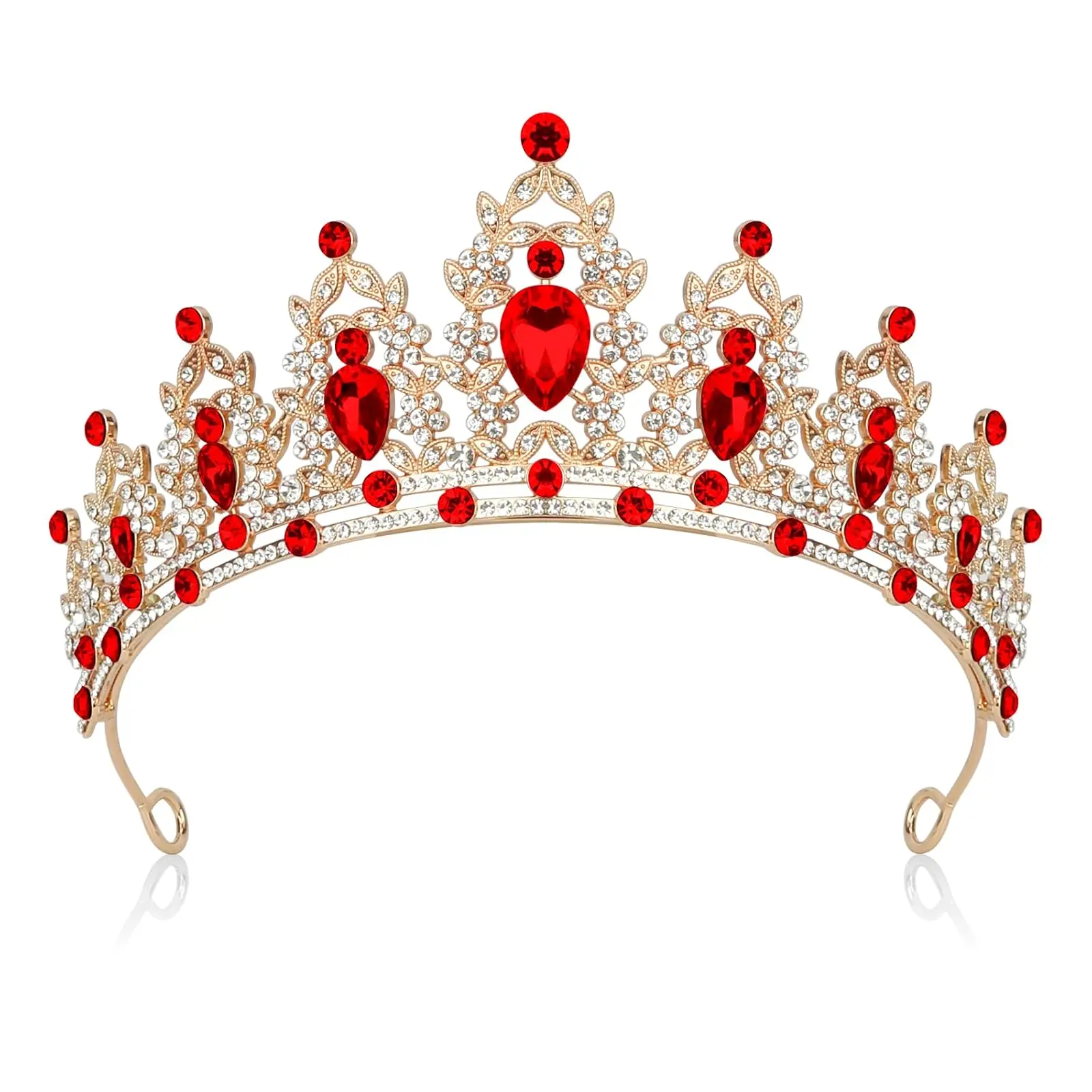Crystal Crowns for Women Rhinestone Tiara Bridal Wedding Prom Birthday Party Luxury 5 Colors Crystal Queen Wedding Prom Party Pageant  main image 2