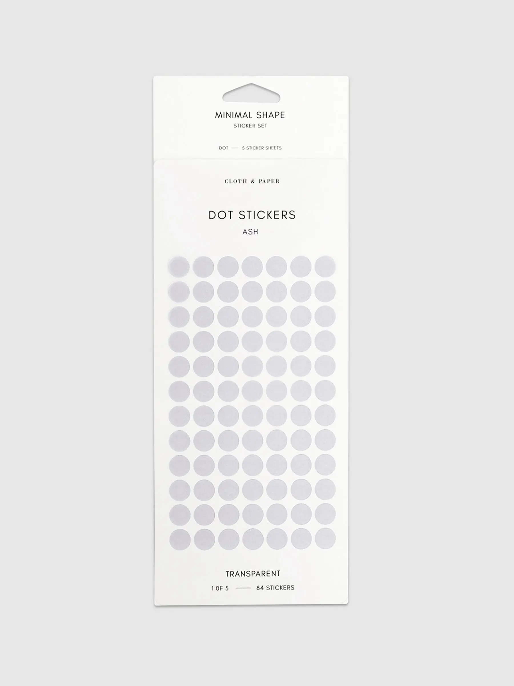 Minimal Shape Sticker Set | Transparent | Dots