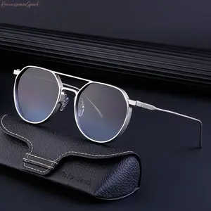 2026 Unisex Retro Aviator Sunglasses, Double-bridge metal frame with UV400 protection, lightweight oval-lens shades ideal for driving, daily wear and outdoor activities