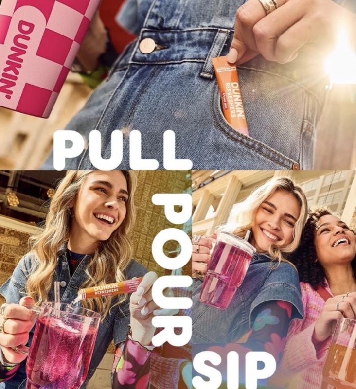 Dunkin' Refreshers Zero Sugar Singles to go Powdered Drink Mix Variety Pack, 30 Count Packets