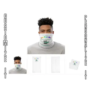 Custom Youth and Adult, PERFORMANCE ACTIVITY MASK, Neck Gaiter, Multi-use face mask, Customize it with your text logo
