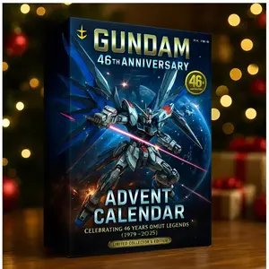 Gundam 46th Anniversary Limited Edition Collectible, Decorative Figure, 2D Flat Print, Model Xinghao, No Ca Prop 65 Re, Perfect for Collectors, Limited Availability