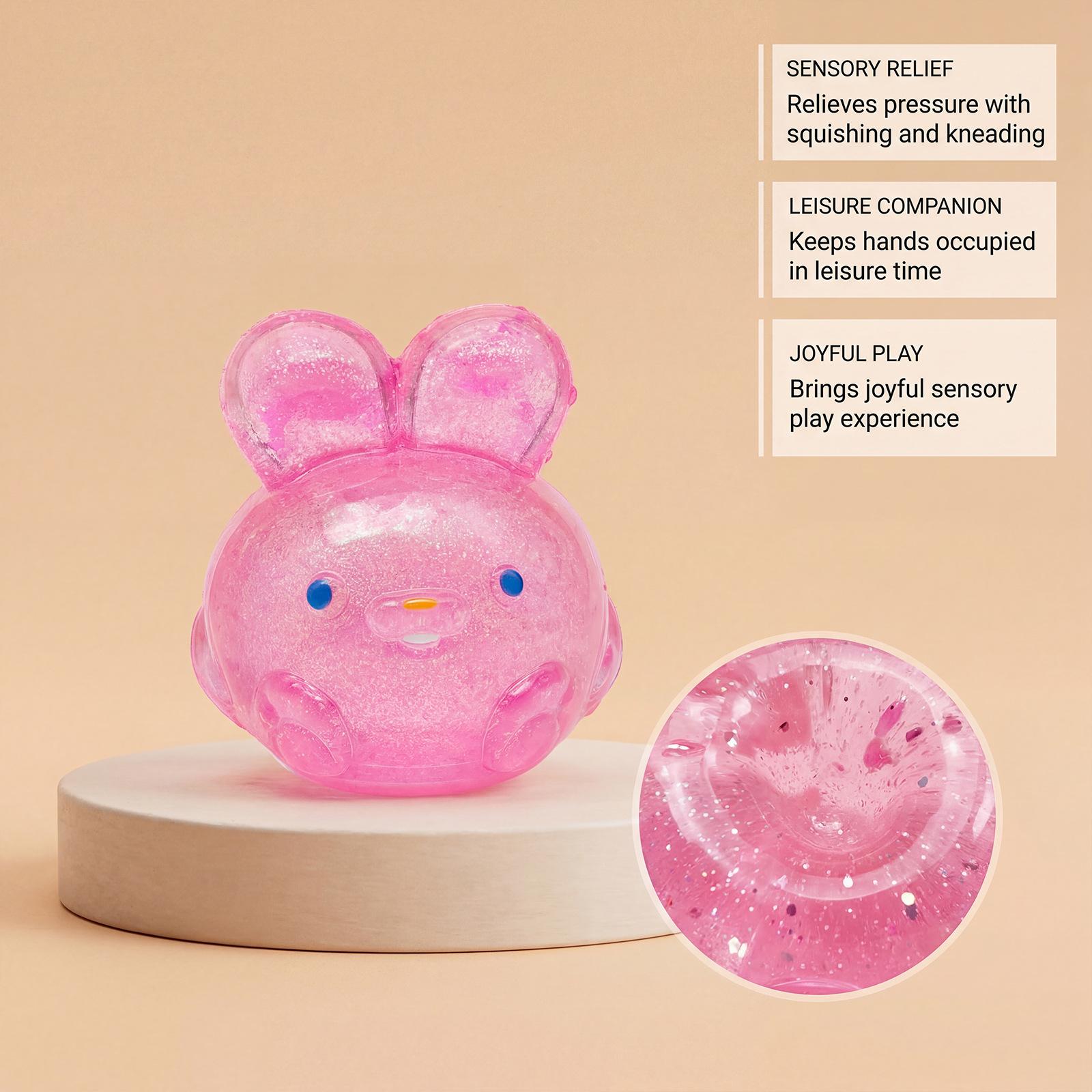 Bunny squishy toys, glitter sensory squeeze stress relief toys for kids and adults, soft Easter basket fillers, cute rabbit fidget toys for boys and girls, toddler party favors, stocking stuffers, goodie bag fillers, classroom prizes Bunny squishy toys, glitter sensory squeeze stress relief toys for kids and adults, soft Easter basket fillers, cute rabbit fidget toys for boys and girls, toddler party favors, stocking stuffers, goodie bag fillers, classroom prizes