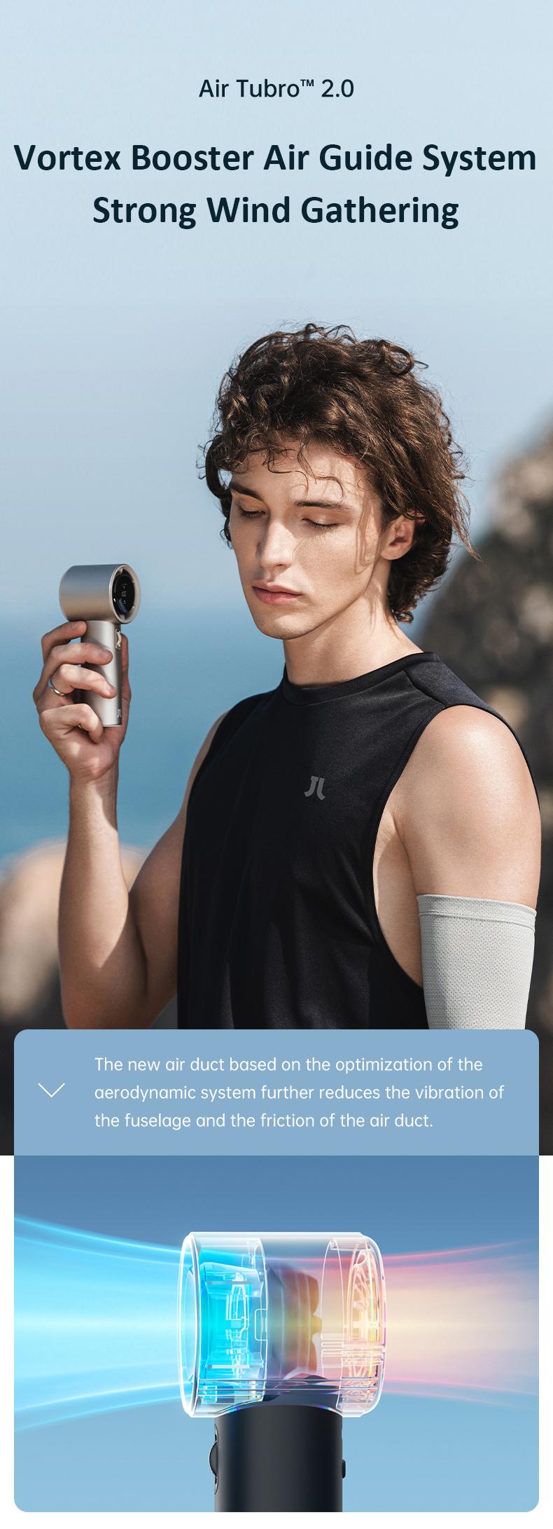 JISULIFE Handheld Fan Pro1S - 5000mAh Battery, 9m/s Wind Speed, Digital Display, USB Rechargeable, Portable Fan for Travel & Outdoor, Gifts for Women Men, Brushless Motor, 15000 RPM, 3-15 Hours Cooling JISULIFE Handheld Fan Pro1S - 5000mAh Battery, 9m/s Wind Speed, Digital Display, USB Rechargeable, Portable Fan for Travel & Outdoor, Gifts for Women Men, Brushless Motor, 15000 RPM, 3-15 Hours Cooling