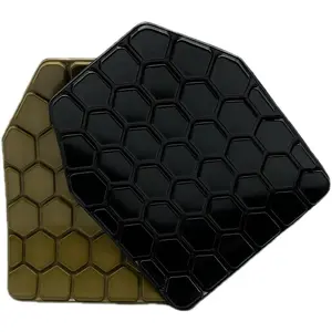 Tactical airsoft plates nonnewtonian vest inner liner shock plates boxing body protector back thoracic protection