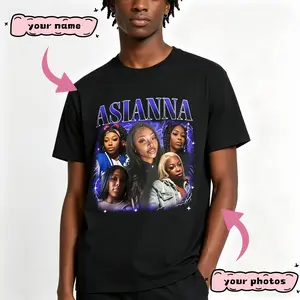 90s Vintage Bootleg Idea T-Shirt, Custom Your Own Bootleg Shirt, Insert Your Photo Here Shirt, Custom Girlfriend, Boyfriend, Kid Photo, Best Gift