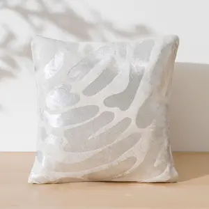 Zebra Silver Cowhide Pillow