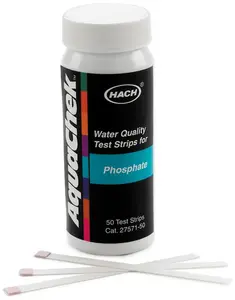 212 MAIN Hach 2757150E Aquachek High Range Phosphate Test Strip - Compact, Aquatic Fitness Algae Check Tool