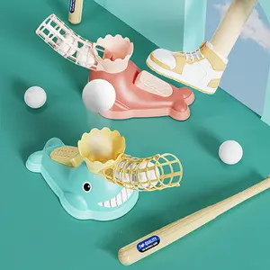 Foot-Powered Baseball Training Set for Kids- Indoor & Outdoor Sports Toy for Parent-Child Fun