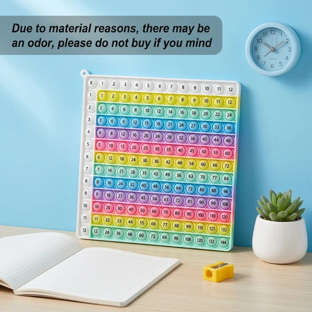 Multiplication Practice Math Game 12x12 Times Table Learning Activity Board Game Mathematics Teaching Toy Math Teaching Aid Math Learning Tools Table Math Games