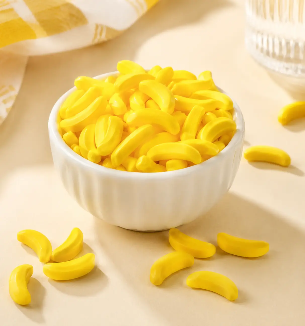 Banana Hard Candy – Retro Yellow Bananas
