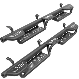 【EYOUHZ】Three Raised Steps Running Boards Compatible with 2005-2023 Toyota Tacoma Double Cab & Crew Cab Side Steps (4 Full-Size Doors), Two Stair Design Side Rails Nerf Bar Rock Sliders