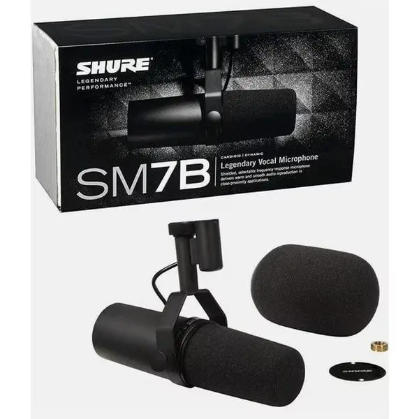 Shure SM7B Vocal Microphone Black Shure SM7B Vocal Microphone Black
