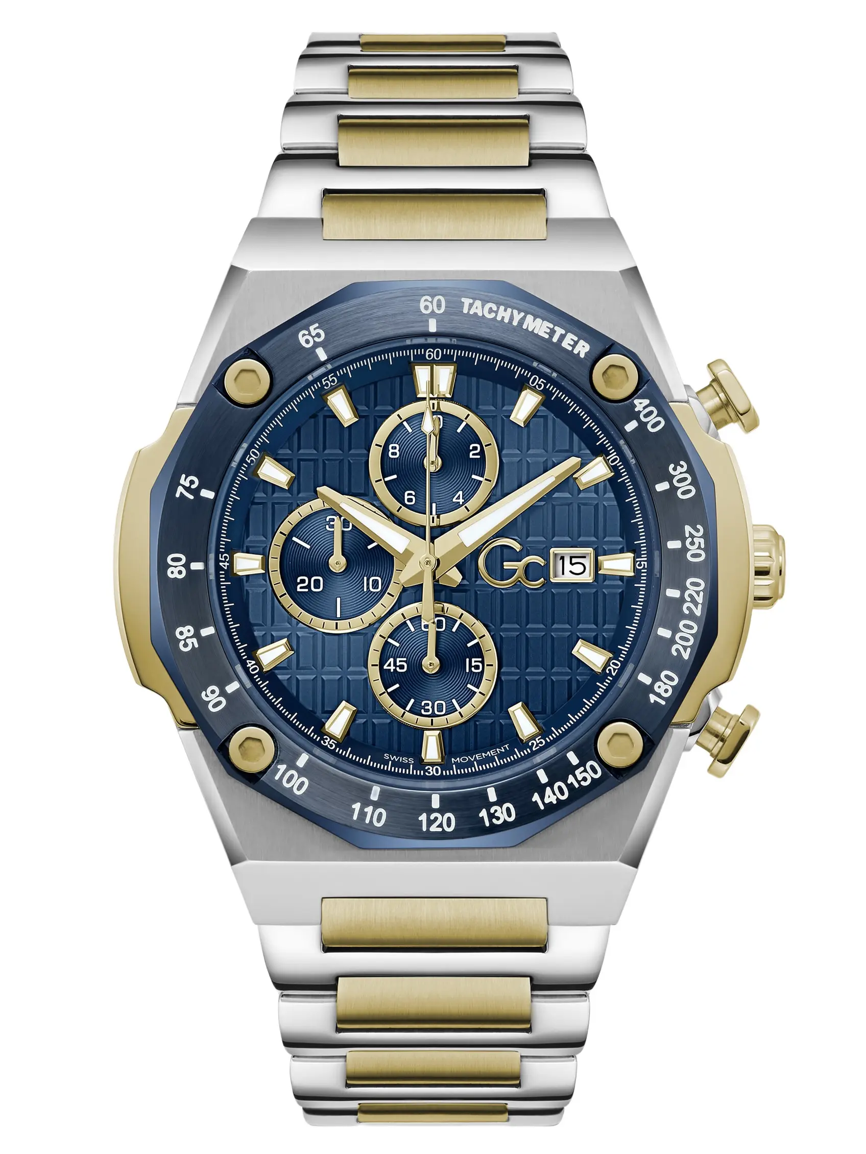 GUESS Female Gc Two-Tone Chronograph Watch