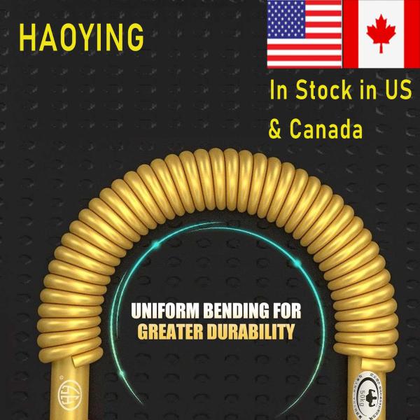 HAOYING Power Twister Bar Germany Spring Bar Arm Strength Trainer Home Gym with Uniform Bending for Greater Durability Gold Series 30kg 66lbs-110kg 242lbs