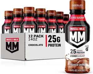 Muscle Milk 25g Protein Shake, Chocolate, 14 oz (Pack of 12) Muscle Milk 25g Protein Shake, Chocolate, 14 oz (Pack of 12)