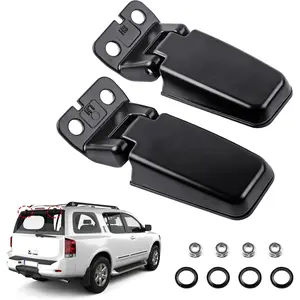 Rear Window Hinge Set Tailgate Liftgate Glass Hinge Left & Right Compatible with Infiniti Nissan Vehicle QX56 2004-2010, Armada 2005-2015, Pathfinder 2004 Replaces# 90320-7S000, 90321-7S000